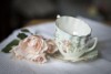 The soft colors of vintage pieces are often found in shabby chic decor.