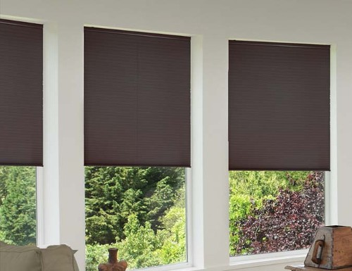 Sunlera 9/16" Cordless Blackout Single Cell Shades