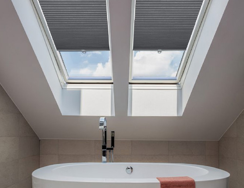 Smooth 3/4" Blackout Skylight Cell Shades