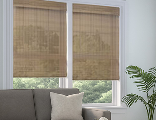 Contemporary Cordless Woven Wood Shades