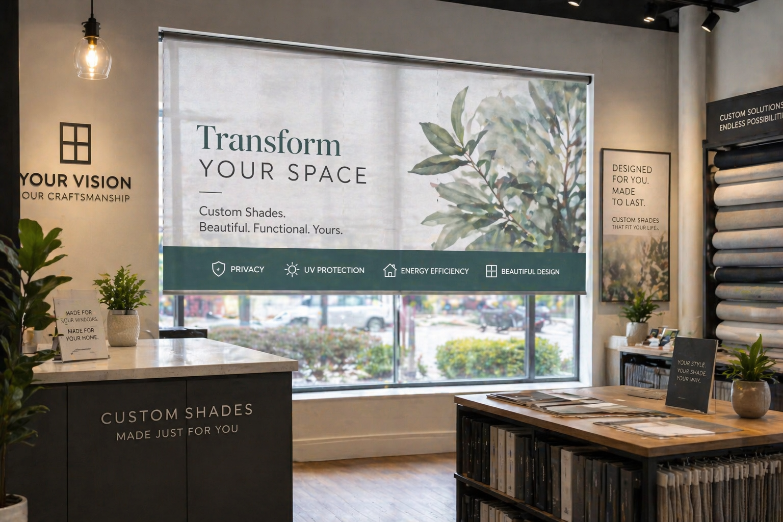 Custom Printed Window Shades for Advertising image