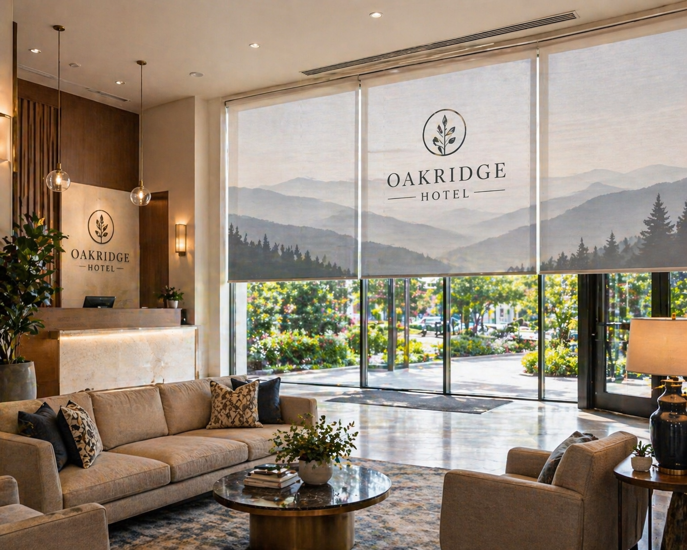 Custom Printed Window Shades for Hotels & Hospitality image