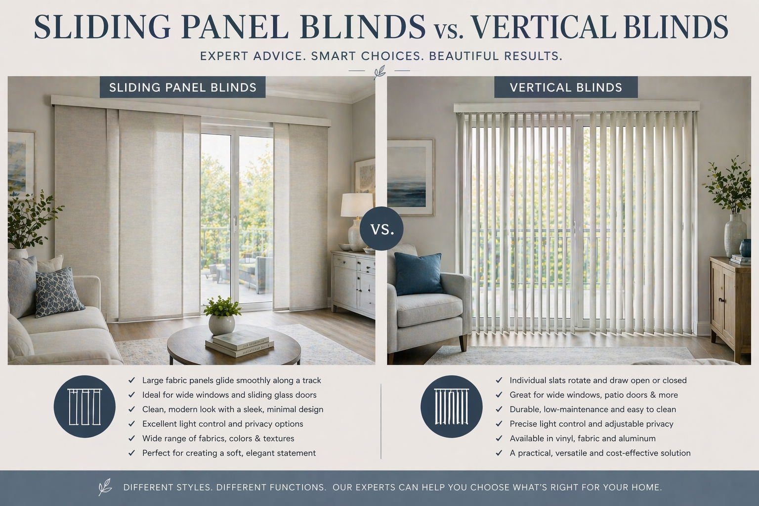 Panel Track Blinds vs Vertical Blinds: Which Is Better? image