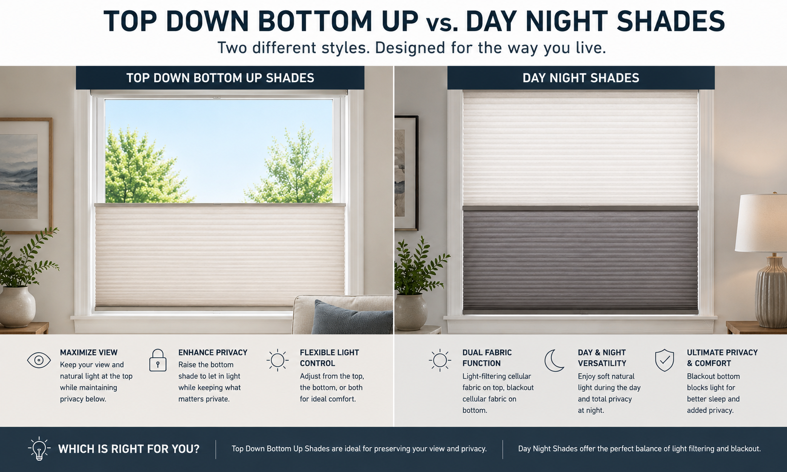 Top Down Bottom Up vs Day Night Shades image