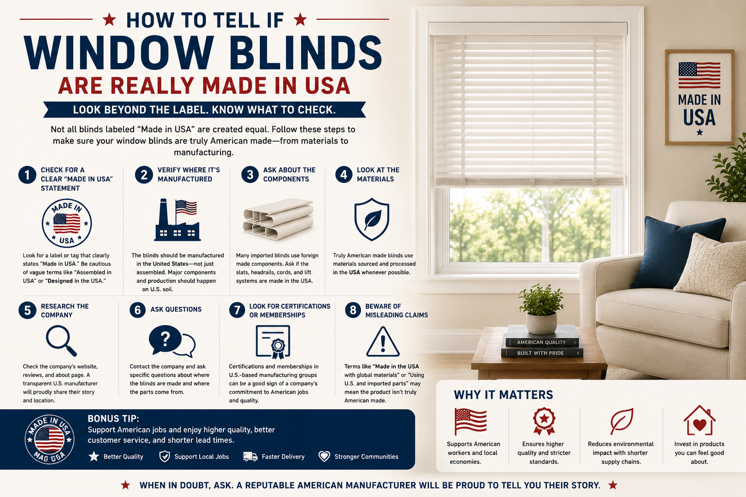 How to Tell if Window Blinds Are Really Made in the USA image